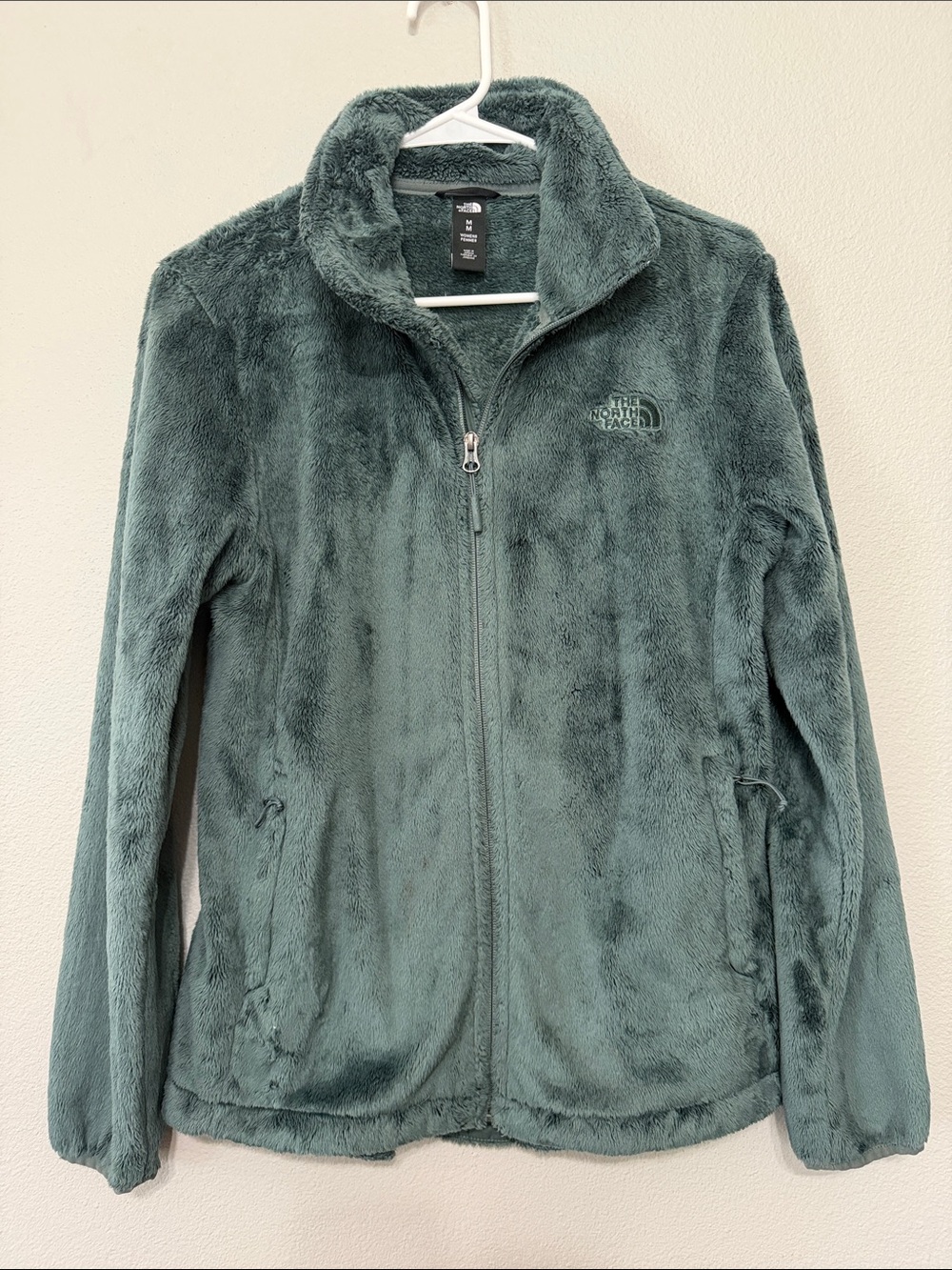 The North Face Women's Plush Teddy Fleece Jacket - Forest Green